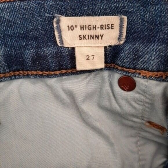 MADEWELL High-Rise Skinny Crop Jeans Mackey Button-Front Sz 27 - Picture 10 of 15